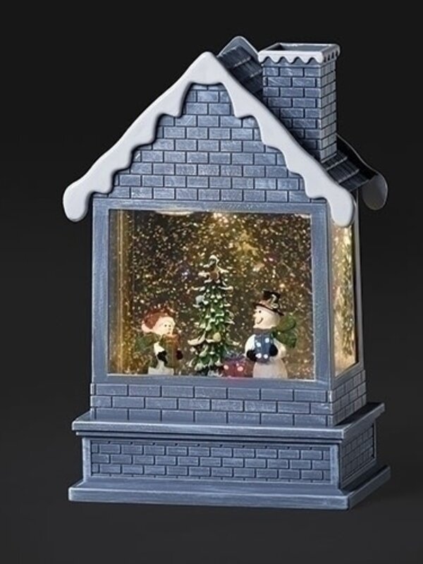 Maison Tourbillon Bonhomme de neige DEL 8" USB