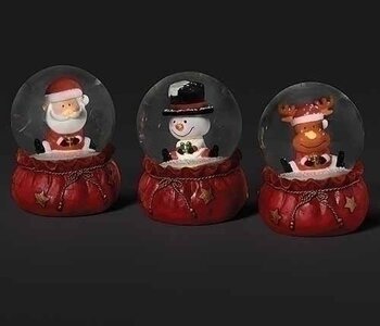 Boule à neige Personnages avec nez lumineux 3.25