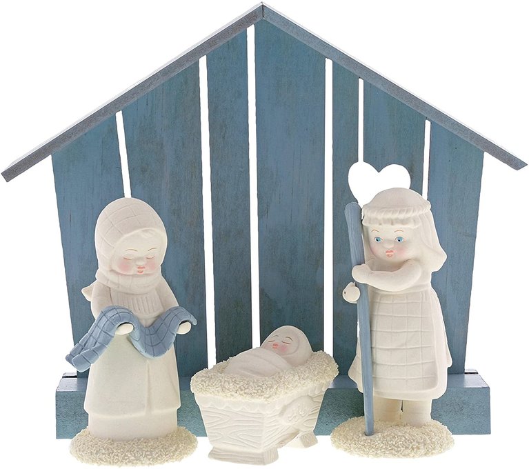 Snowbabies Peace Nativity set