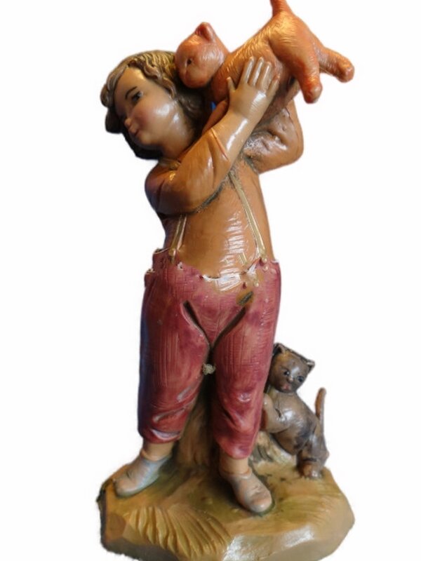 Seth Boy with Cats Fontanini 5" Nativity 59812