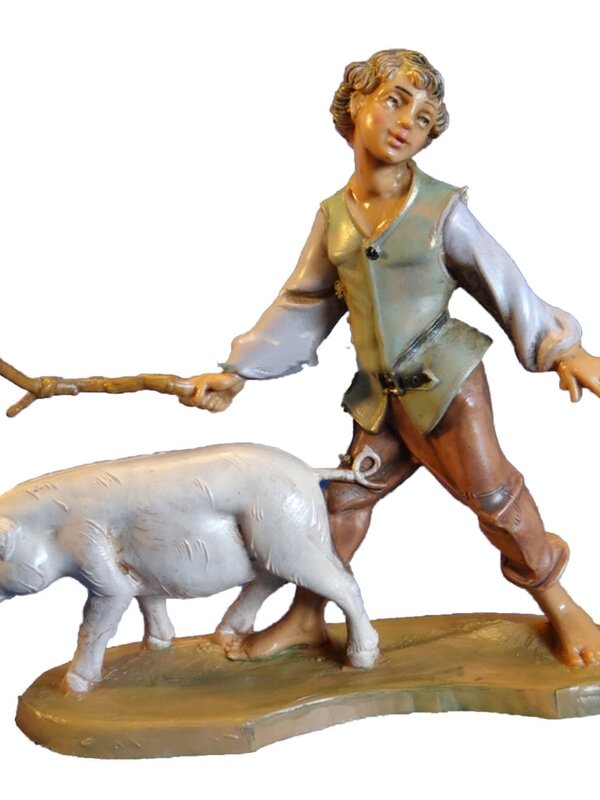 Clement - Boy with Pig 5" Fontanini Nativity 54088