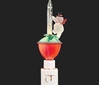 Veilleuse Bonhomme de neige bubblelight 6.5"