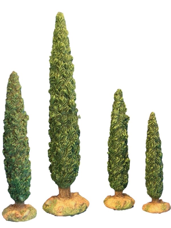 Cypress Tree set of 4pcs Fontanini 54601