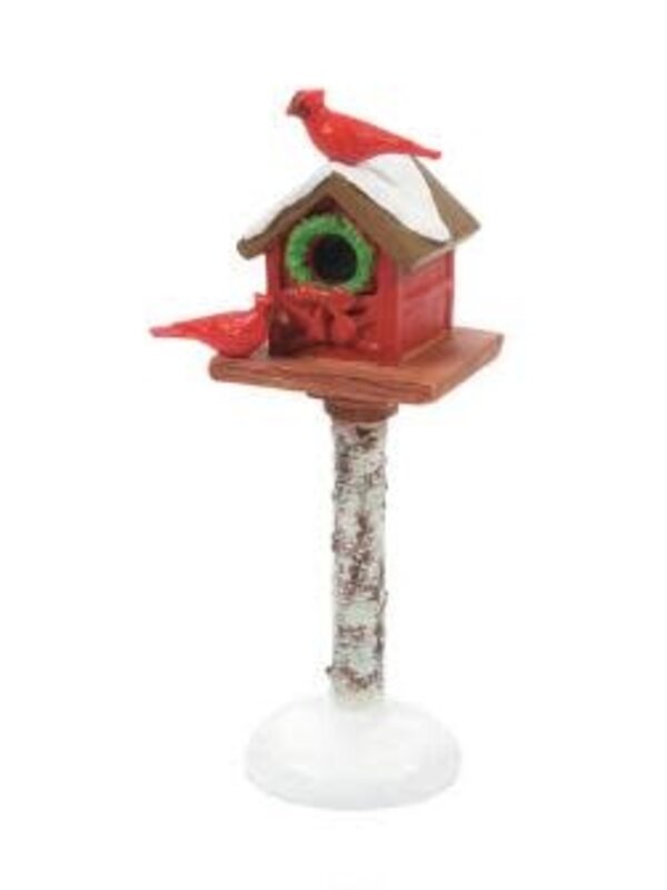 Cardinal Christmas Bird - Village Accessory