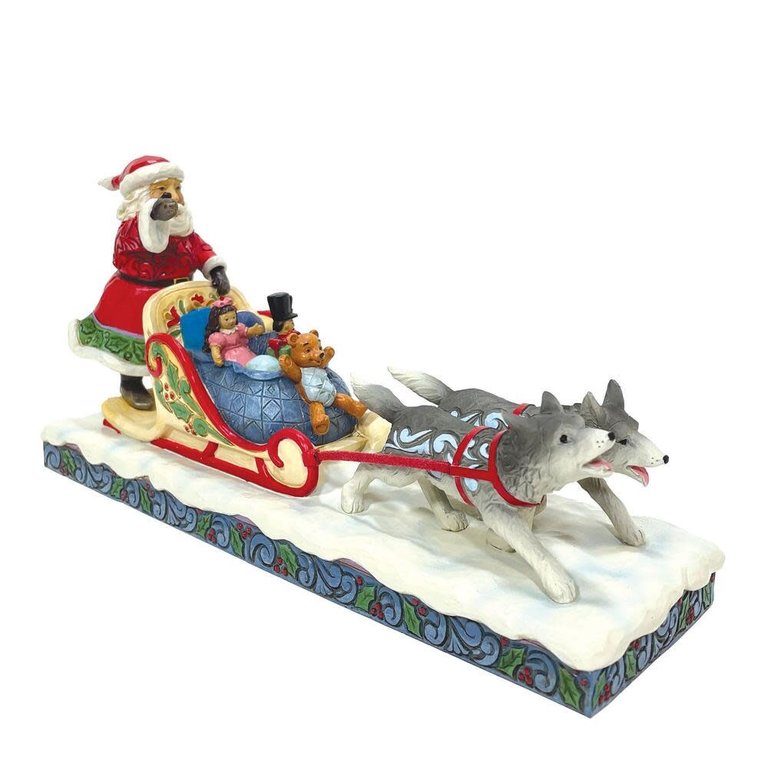 Santa dog sledding - Jim Shore