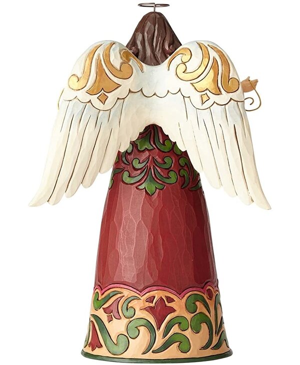 Red Christmas Angel Figurine – Jim Shore