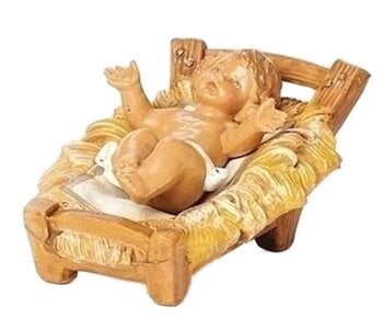 Bébé Jésus Classique sur lit de paille 72513