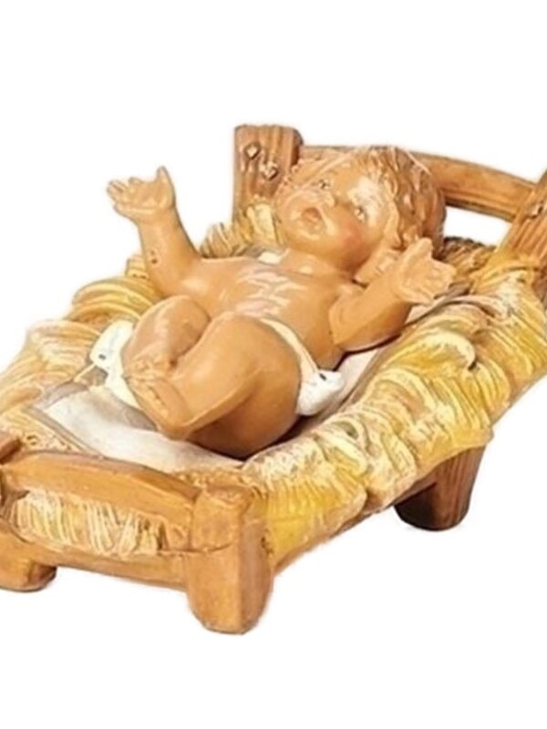 Bébé Jésus Classique sur lit de paille 72513