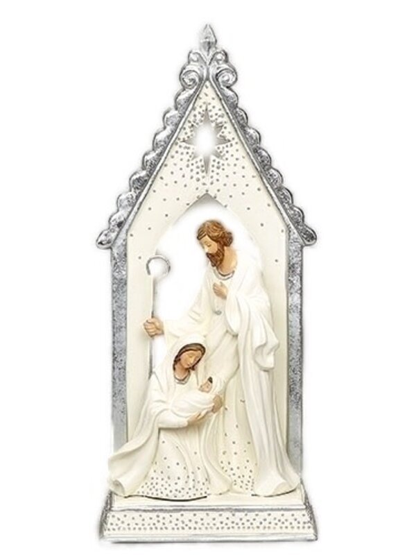 Holy Family under Silver Arch 12.2"H 134194