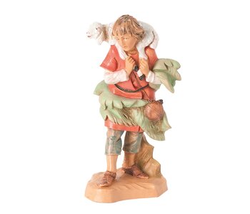 Gabriel Shepherd with Sheep 5" Fontanini Nativity  72551