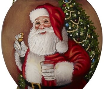 NeQwa Santa eating milk and cookies