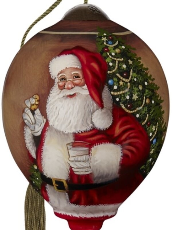 NeQwa Santa eating milk and cookies