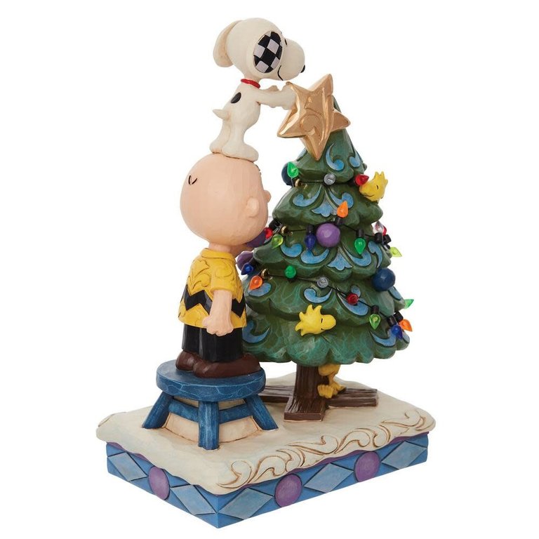 Charlie Brown and Snoopy Decorate - Jim Shore