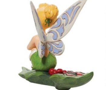Tinkerbell sitting on holly - Disney Traditions