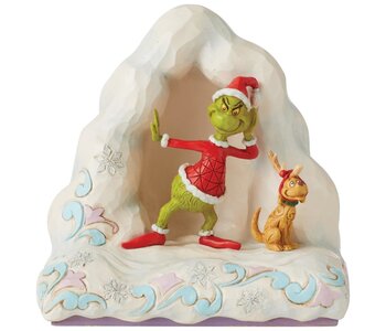 Grinch and Max listen - Grinch by Jim Shore