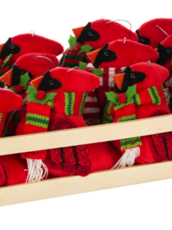 Ornement Cardinal Foulard Peluche Ass.3