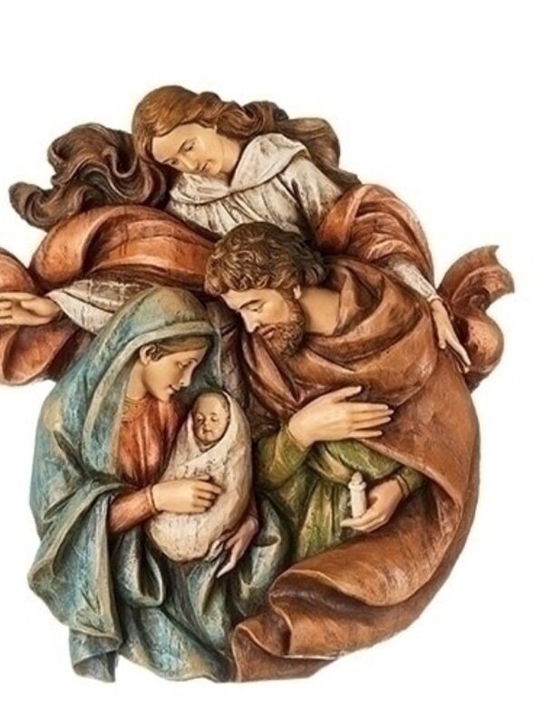 Sainte Famille avec Ange Murale 14"