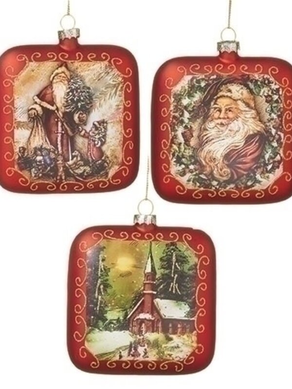 Ornement Victorien en verre Ass.3