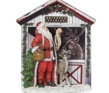 Père Noël à l'écurie des rennes 11"