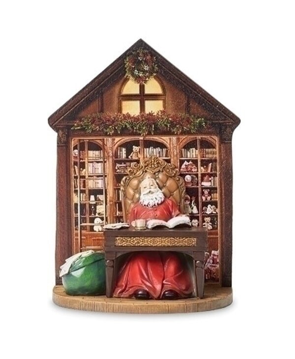 Père Noël à son bureau 10.5" - Boutique Noel Eternel