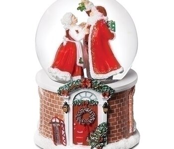 Boule à Neige Mère et Père Noël Musicale