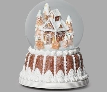 Boule à Neige Maison Pain d'épices Musicale