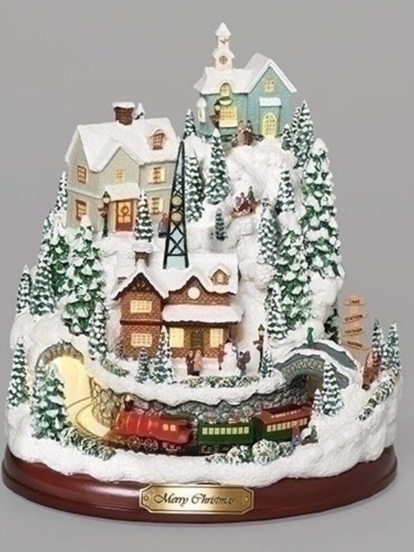 Village avec Train Rotatif Musicale