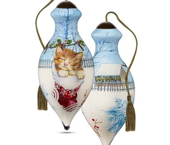 NeQwa Kitten hanging outside in stockings