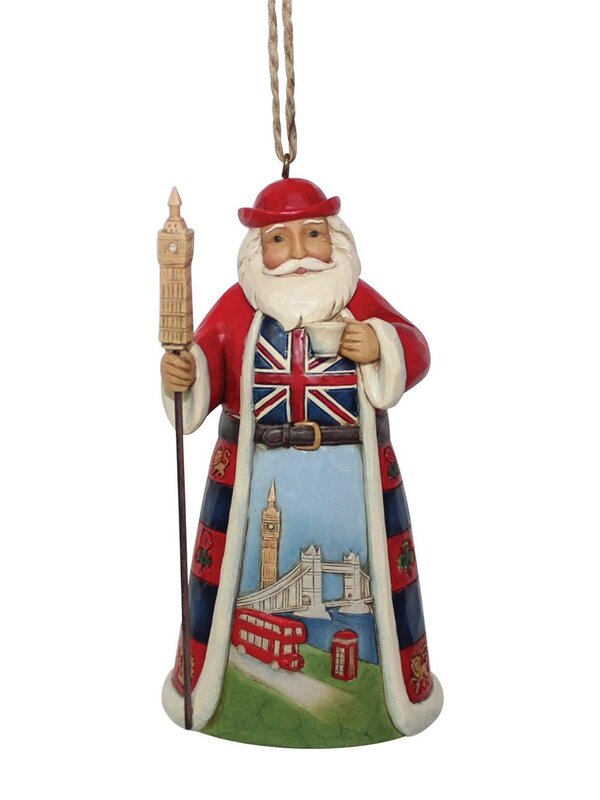 British Santa Ornament by Jim Shore
