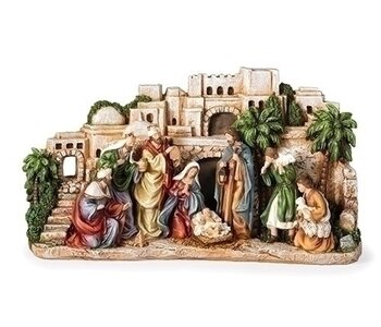 City of Bethlehem nativity Scene 8" x 14"