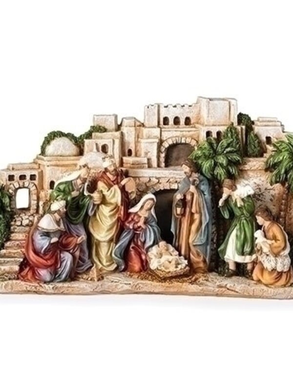 City of Bethlehem nativity Scene 8" x 14"
