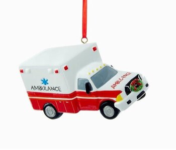 4"RESIN AMBULANCE ORN