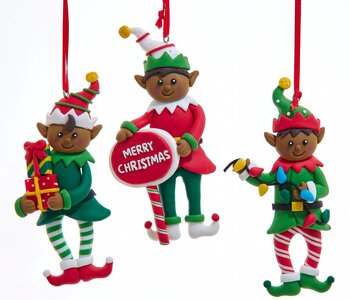 Orn. Lutin 4.7" Ass.3