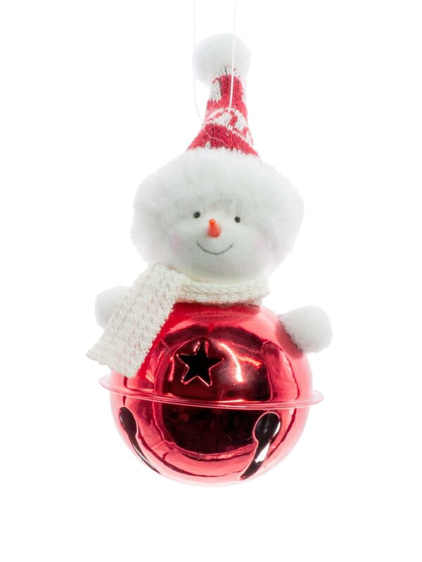 Ornement Bonhomme de Neige Rouge