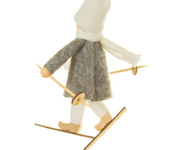 Orn. Skieur Tricot 5"