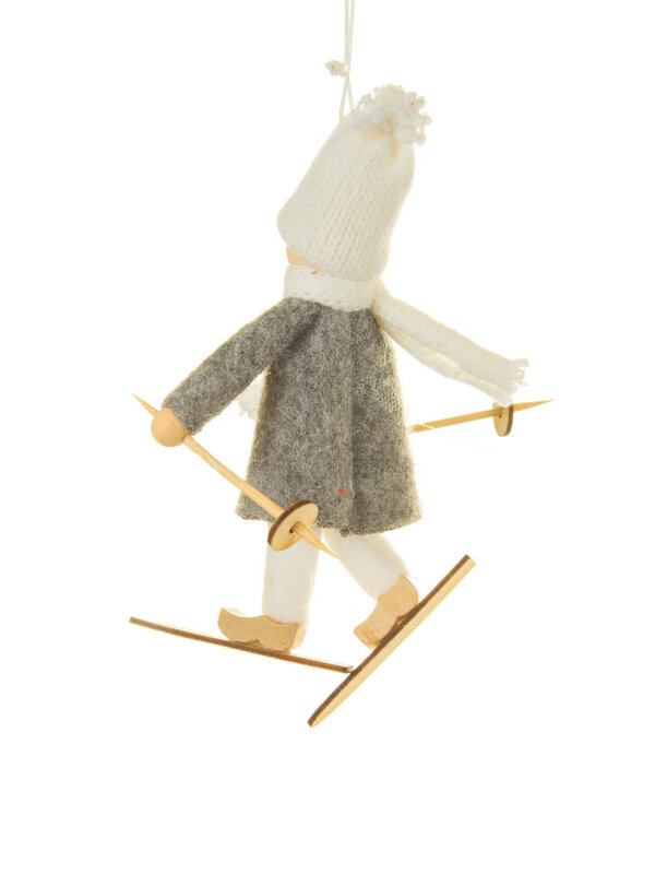 Starlight Collection Orn. Skieur Tricot 5"