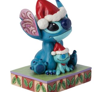 Santa Stitch with Scrump - Disney Traditions