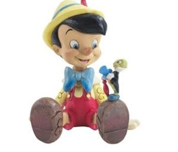 Pinocchio and Jiminy Cricket Sitting - Disney Traditions