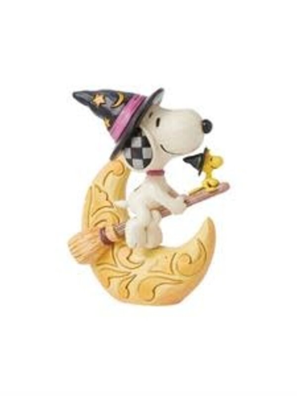 Snoopy Witch with the moon - Jim Shore