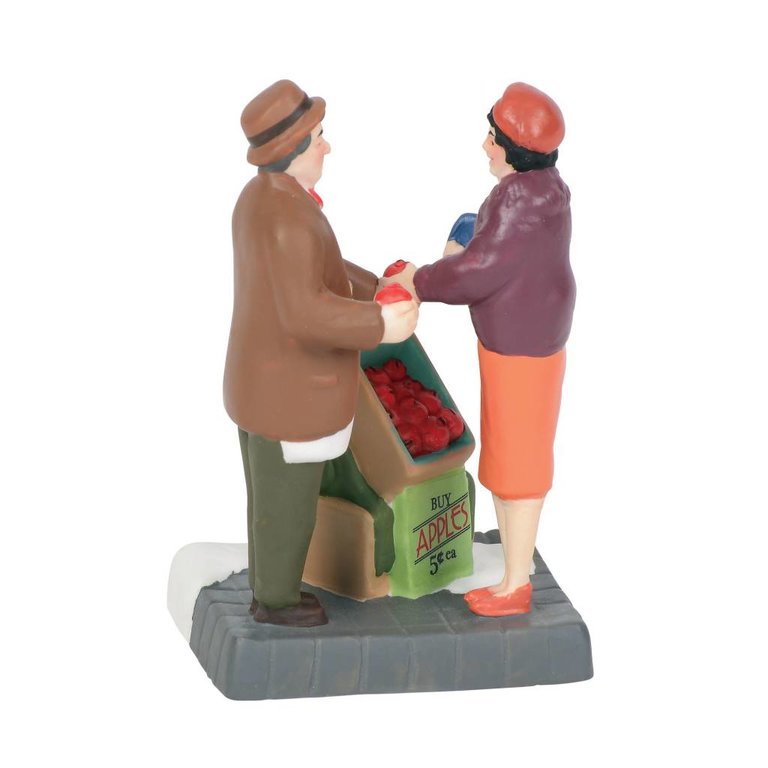 City Apple Vendor - Christmas In The City Accessory