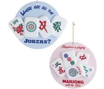 3.5"RESIN MAHJONG ORN 2/ASSTD