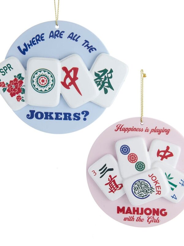 3.5"RESIN MAHJONG ORN 2/ASSTD