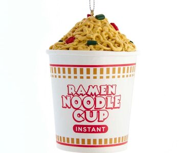4"RAMEN NOODLE CUP ORN