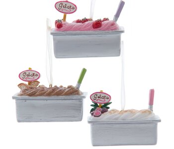 3.1"RESIN GELATO ICE CREAM ORN 3/A