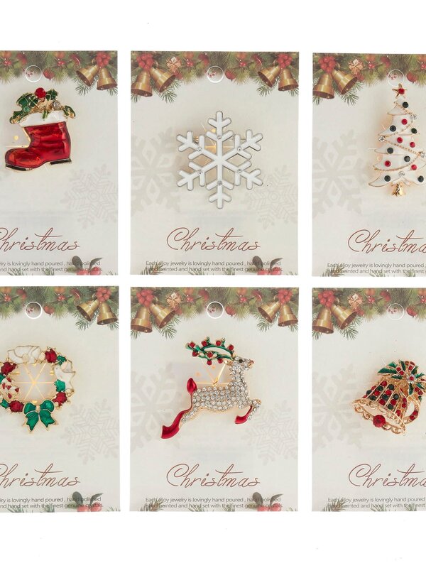1.75"CHRISTMAS PIN 6/A