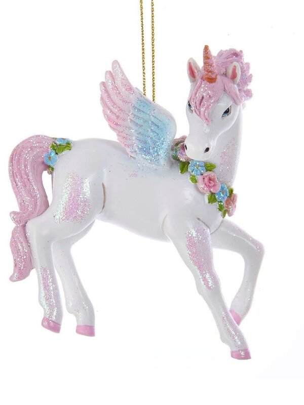 3.5"RESIN UNICORN ORN