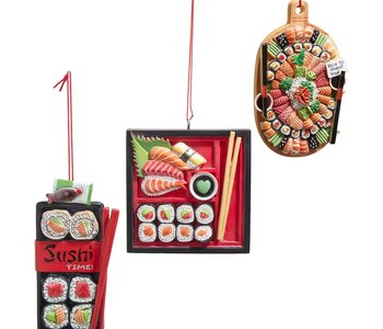3.5-4.25"RESIN SUSHI DISH ORN 3/A