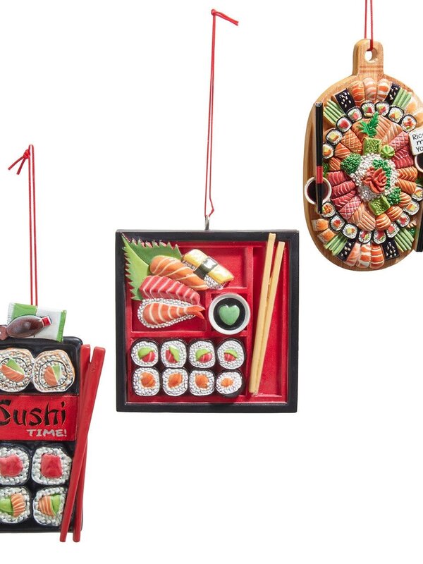 3.5-4.25"RESIN SUSHI DISH ORN 3/A