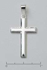 Sterling Silver Cross Pendant 31mm