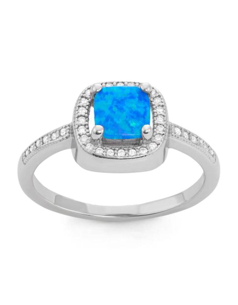 Square Opal Ring